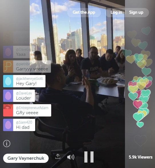 live video screenshot