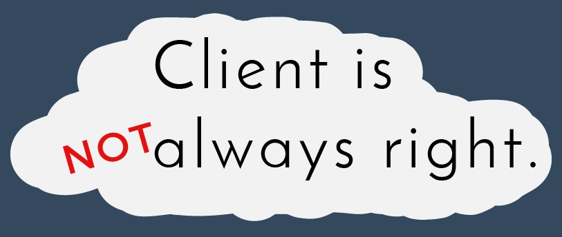 web design client is not always right