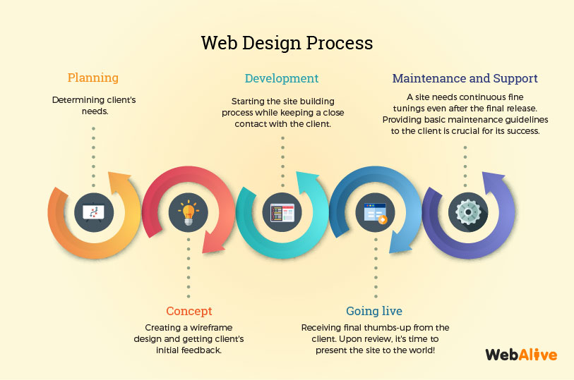 standard web design process 