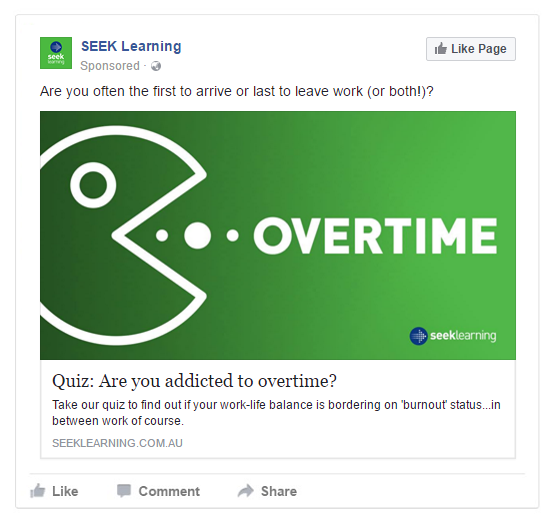 facebook ad examples - questions headline