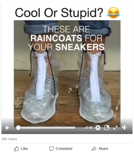 raincoat for sneakers