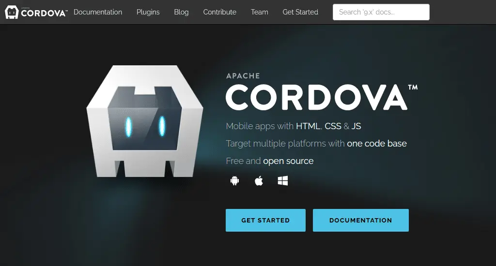 Apache Cordova-A web-dev language-based tool