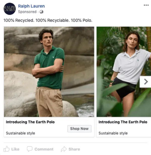 eCommerce Facebook ad examples image two