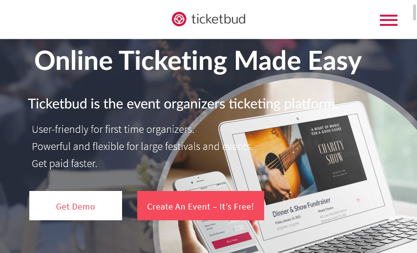 Ticketbud homepage