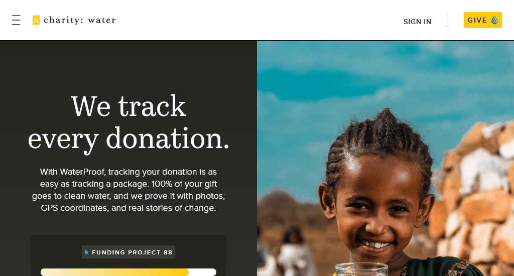 Charity water