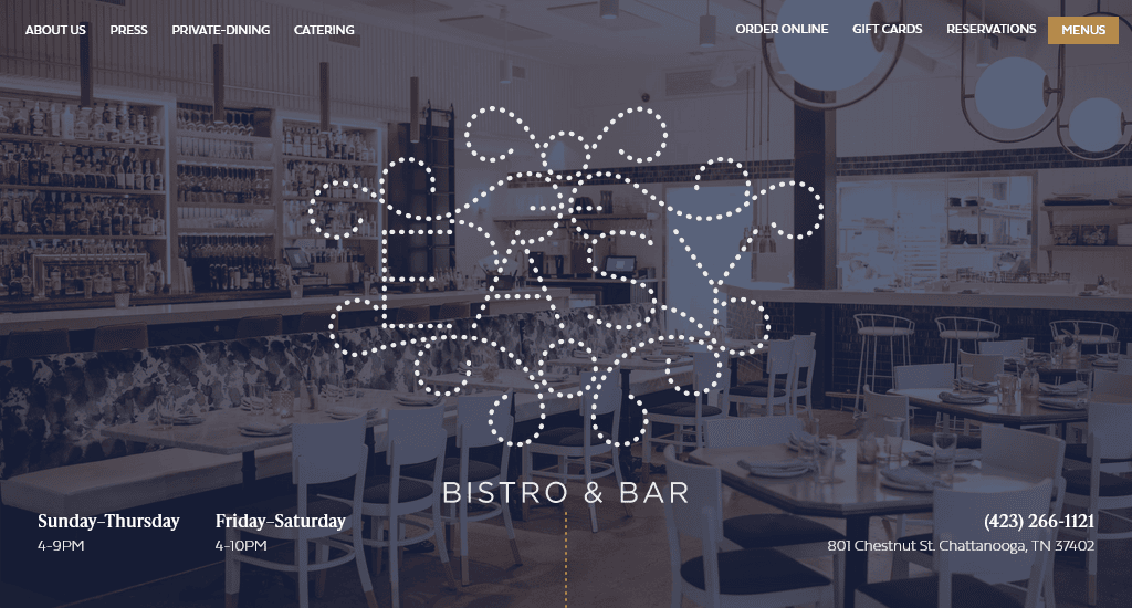 Easy - best restaurant websites