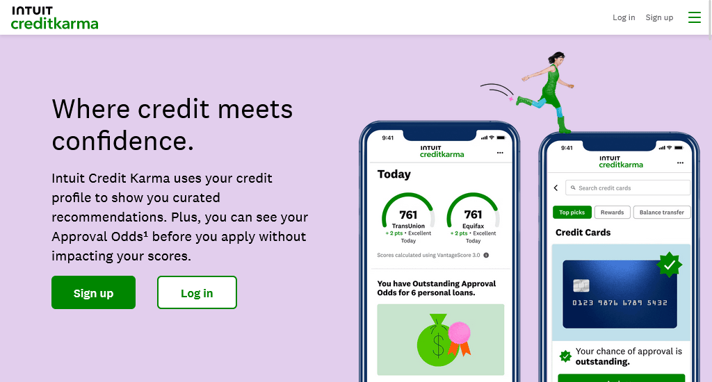 Credit Karma financial institution websites