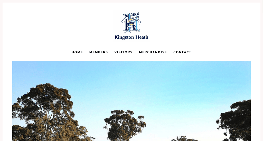 Kingston Heath Golf Club sports club website design