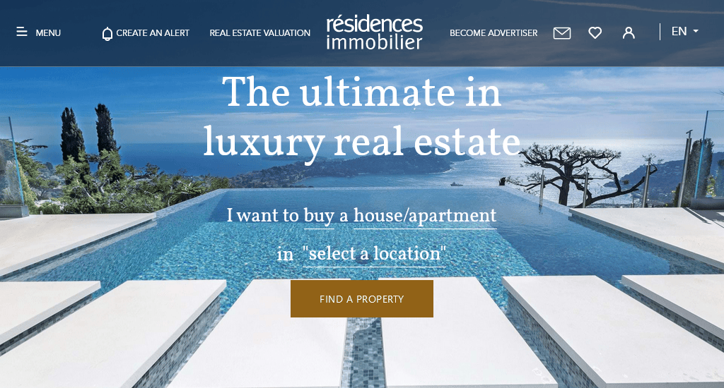 Residences-Immobilier best real estate web design