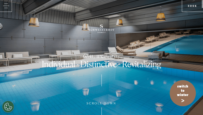 Schweizerhof Zermatts best hotel web design
