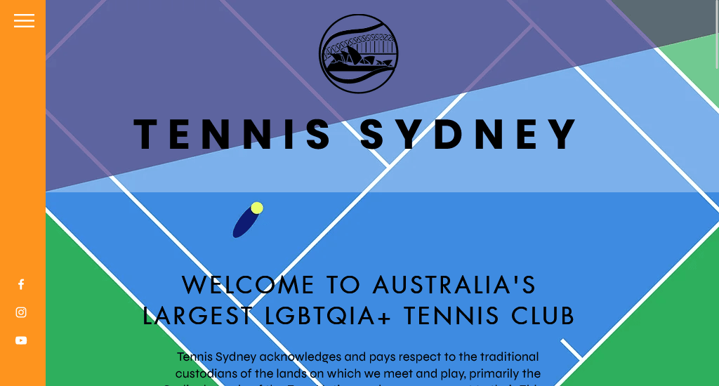 Tennis Sydney sport team websites