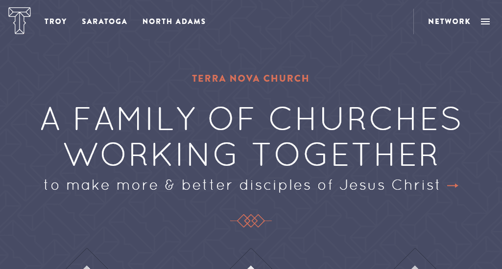 Terra Nova Church website design
