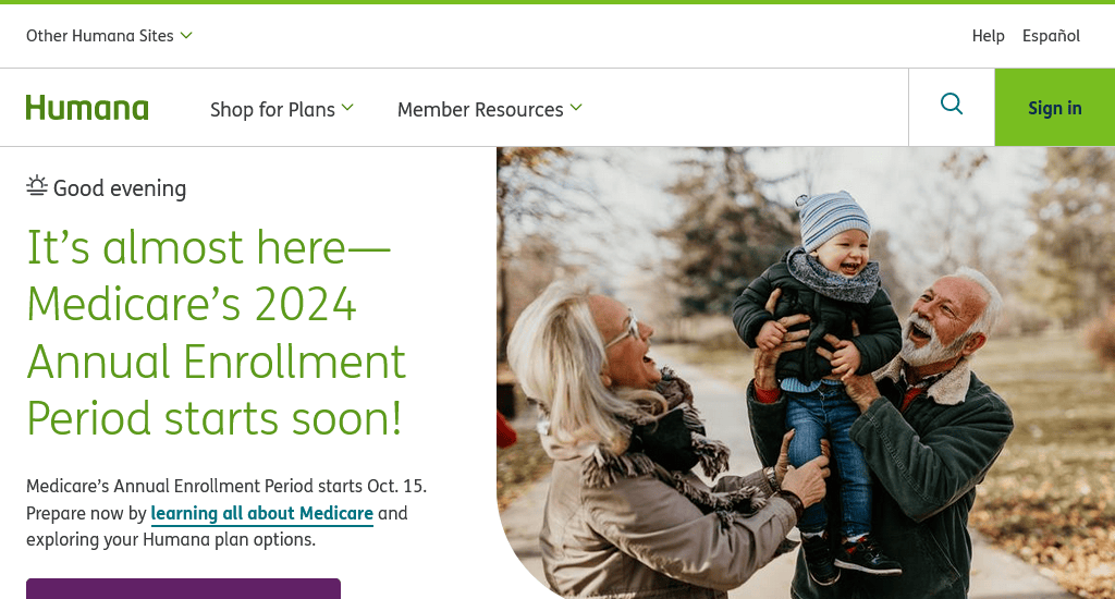 Humana Insurance websites