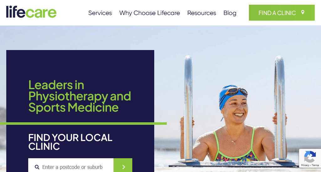 Lifecare hospital website examples
