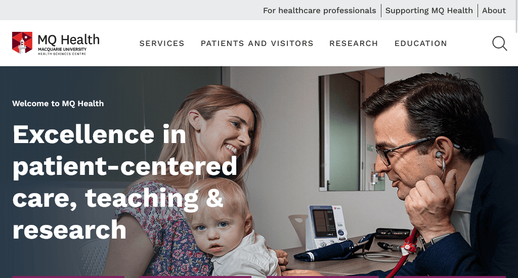 Macquarie University Hospital best clinic websites