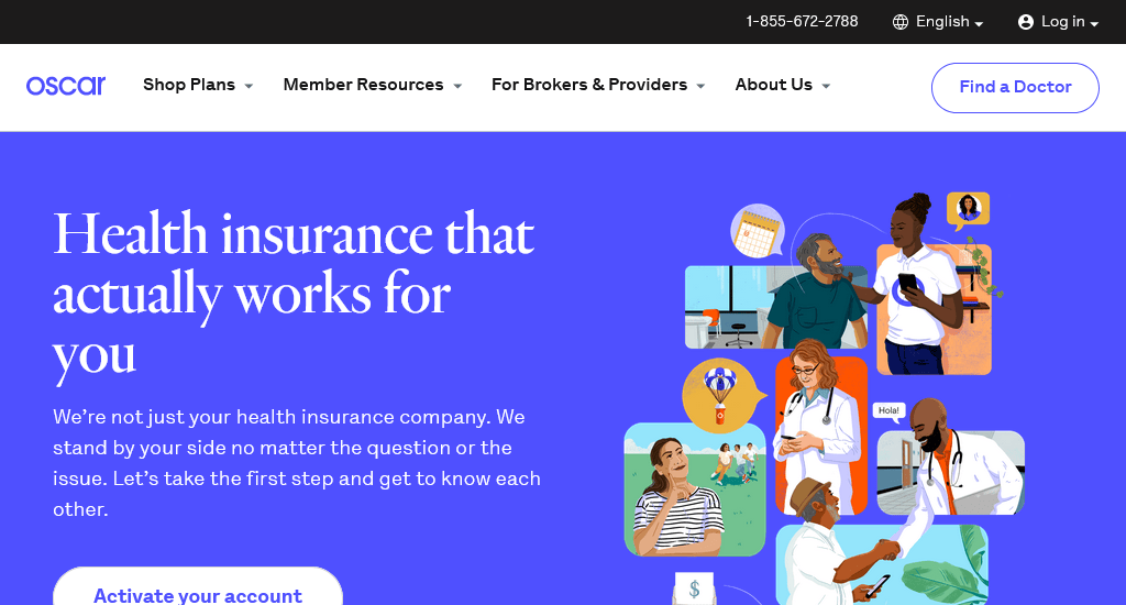 Oscar Top insurance websites