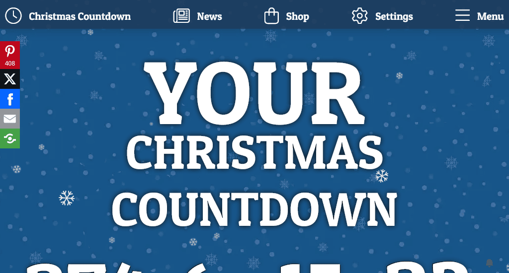 The Christmas countdown