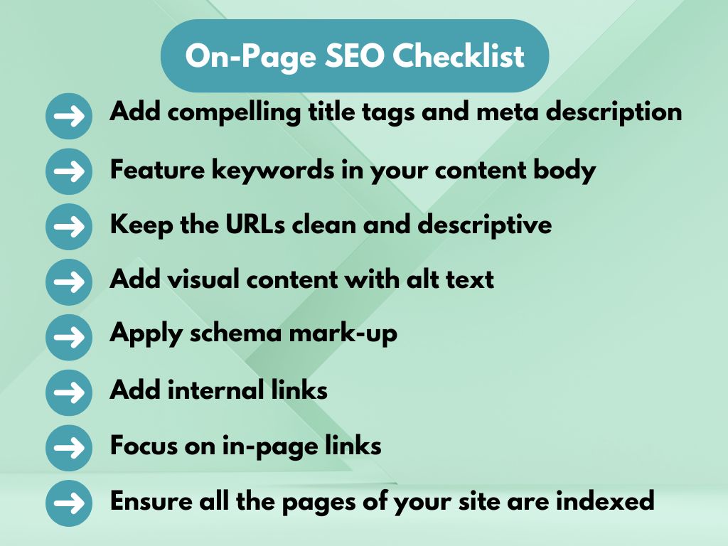 A quick on-page SEO checklist