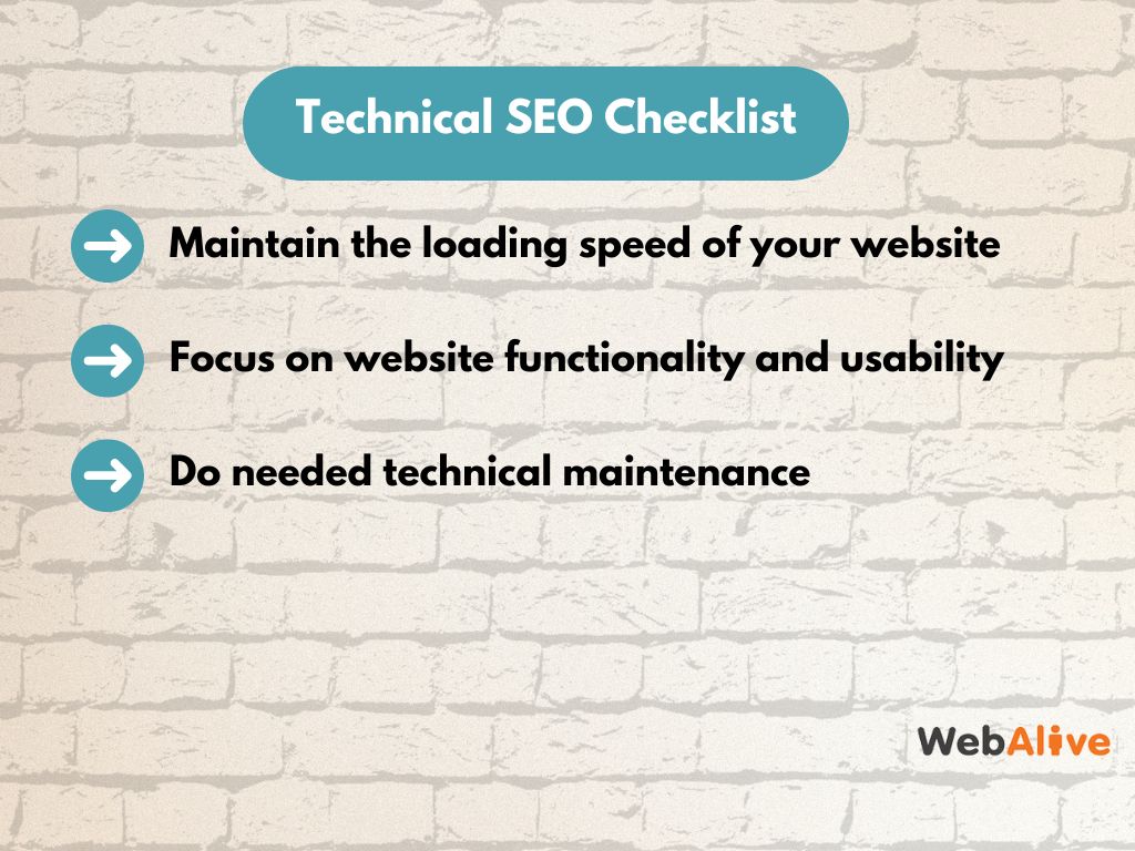 A quick technical SEO checklist